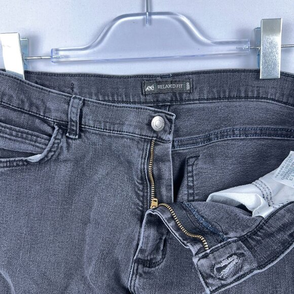 Lee Straight Leg Jeans Womens Size 12 Medium 3051813 Relaxed Fit Mid Rise Blue - Picture 5 of 12